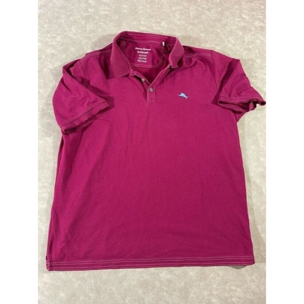 Tommy Bahama Mens Islandzone Supima Polo Shirt Embroidered Logo Short Sleeve XXL